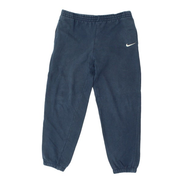 Nike Mens Navy Tracksuit Bottoms | Vintage 90s Sportswear Sweatpants Trousers