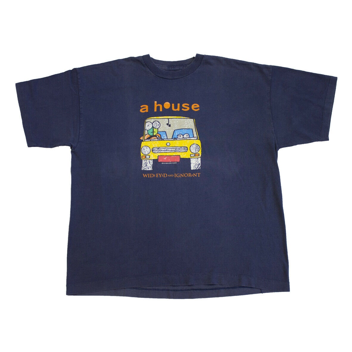 Image of A House Wide Eyed & Ignorant Short Sleeve Tshirt | Vintage Irish Rock Band Tee