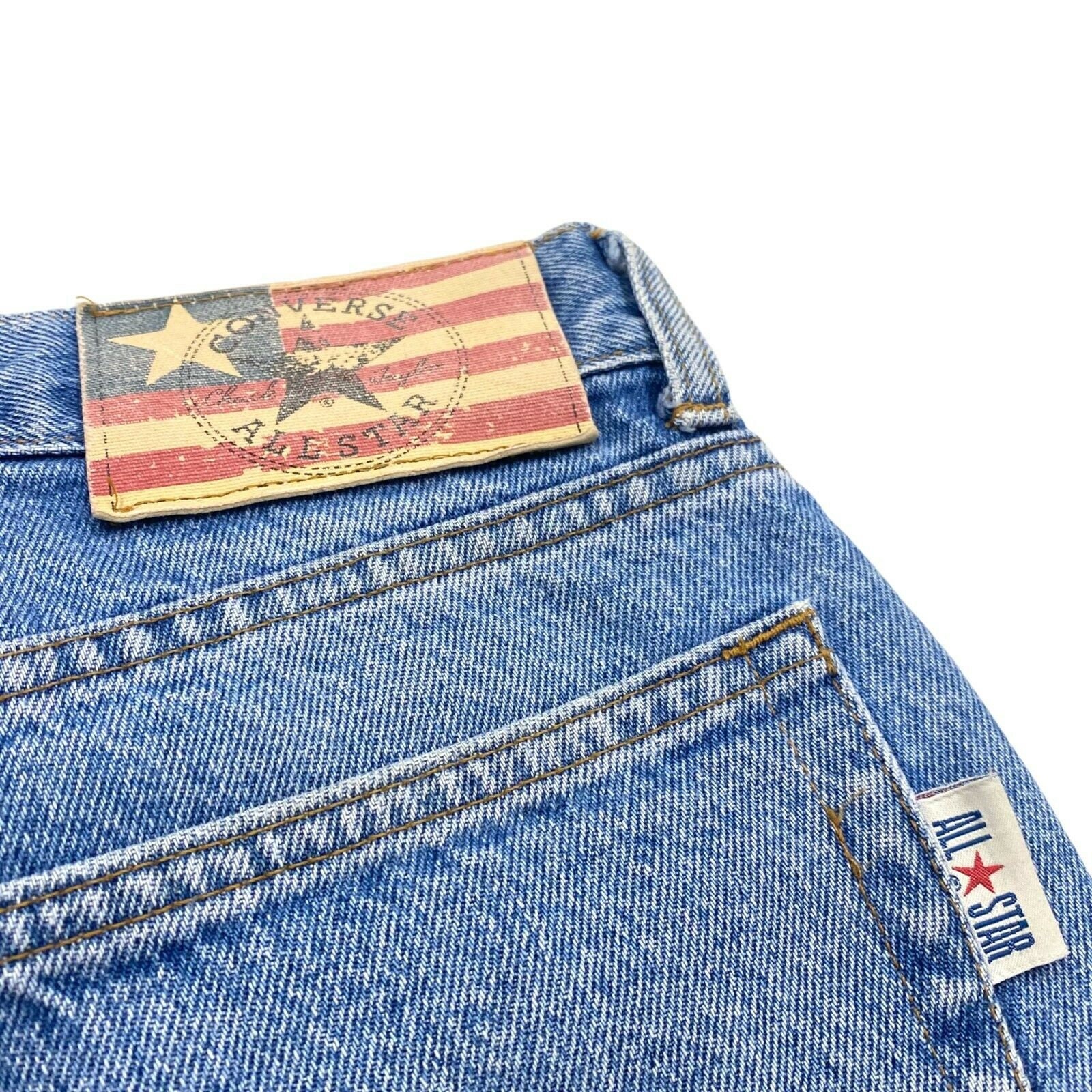 Converse All Star Jeans Vintage 90s Retro Blue Denim | Etsy