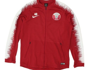 Qatar National Team Nike Mens Red Track Jacket | Middle East Football Sportswear