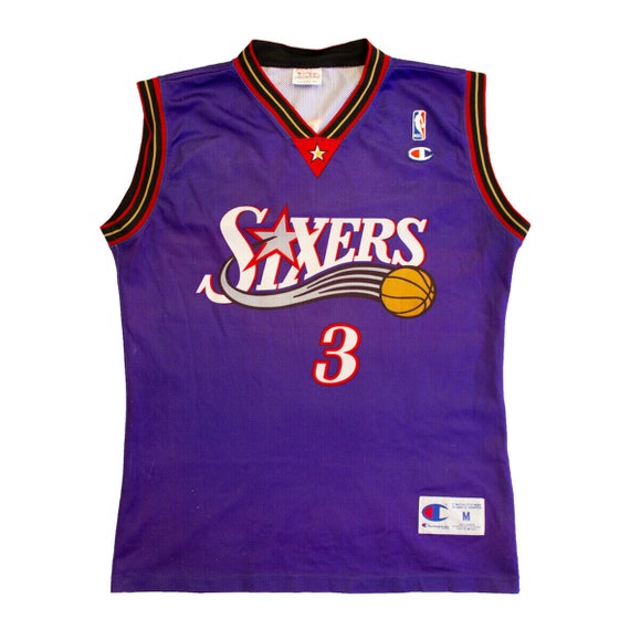 Philadelphia 76ers Champion Allen Iverson Purple J