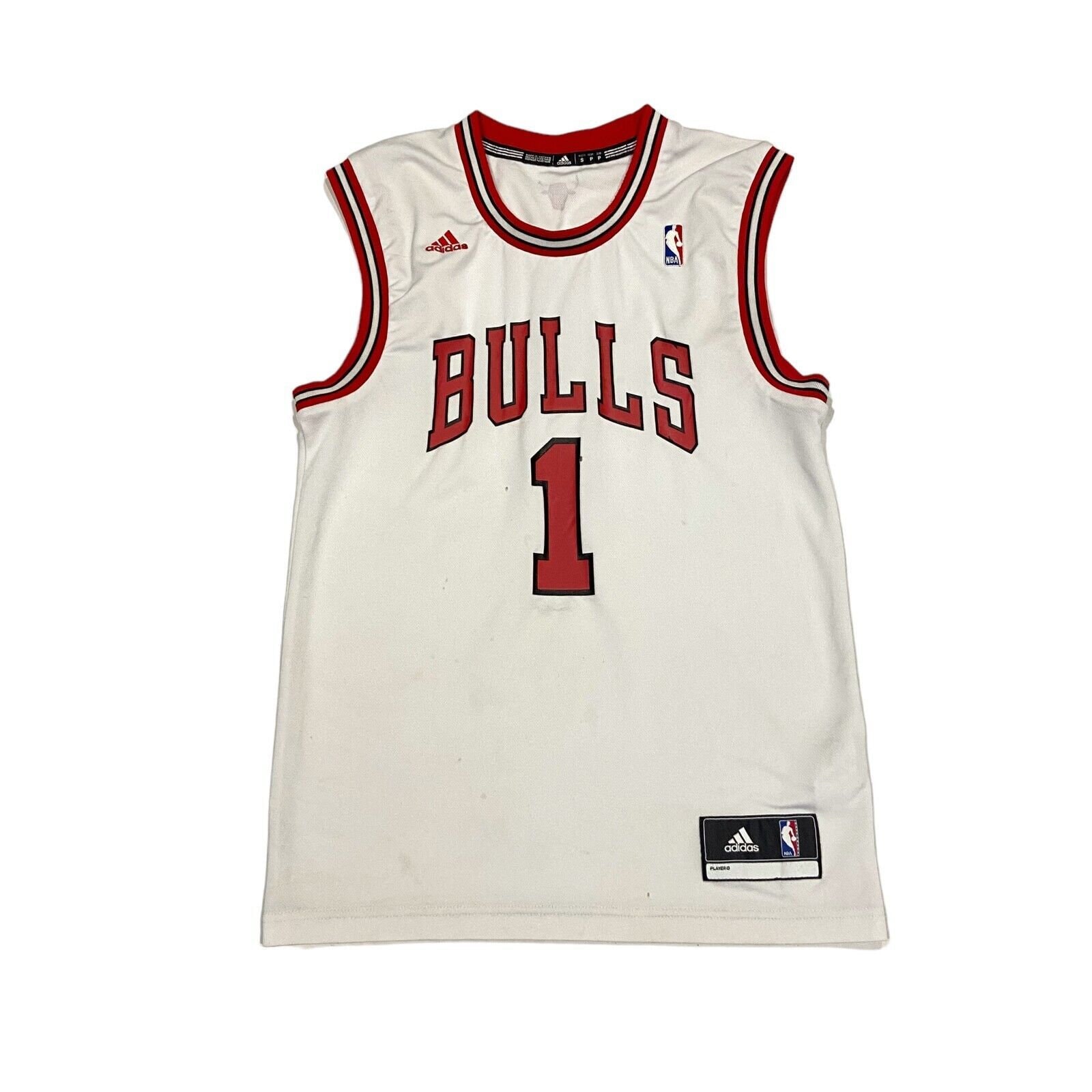 adidas, Shirts & Tops, Adidas Chicago Bulls Nba Basketball Derrick Rose  Red Jersey Size Small Youth