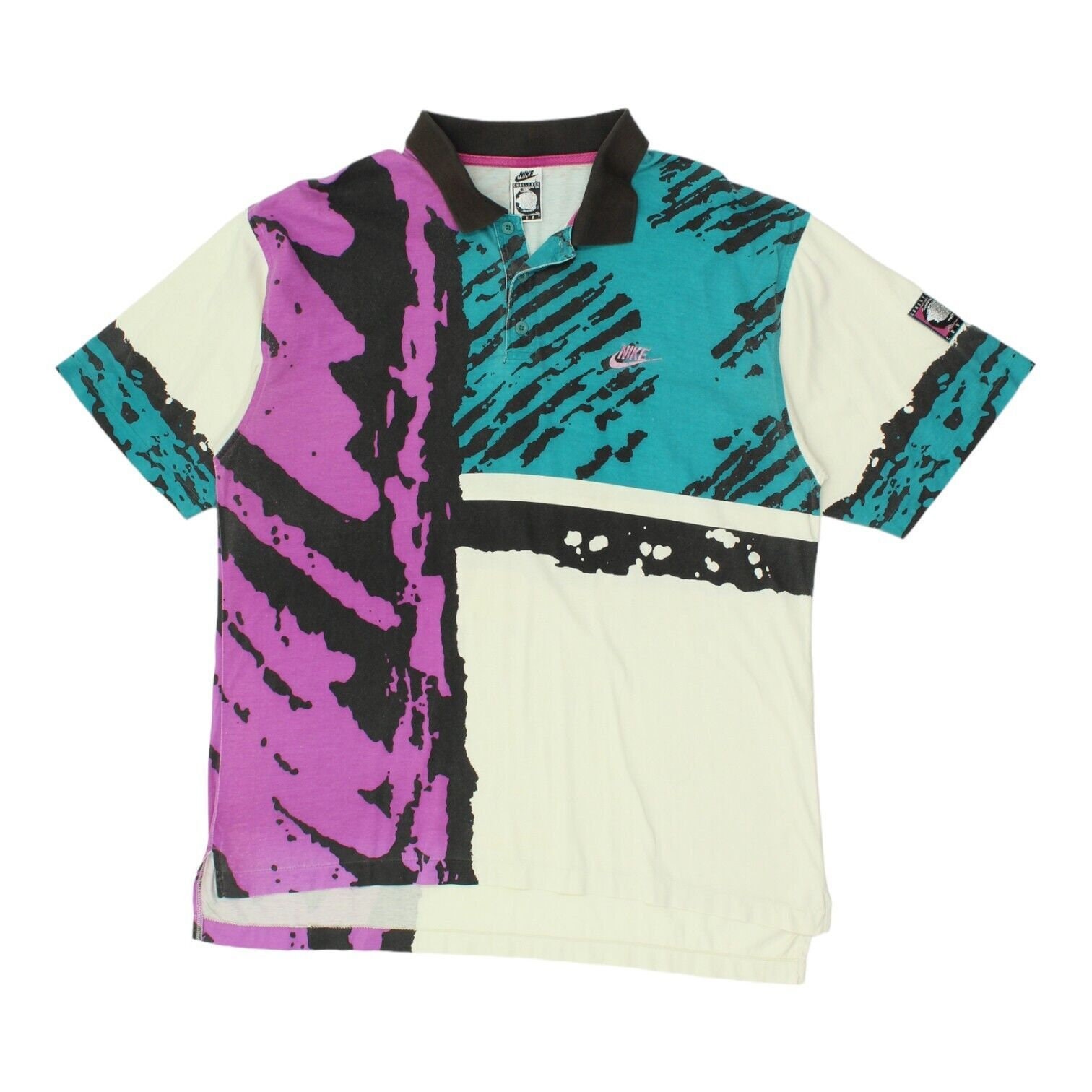 Nike Challenge Court Printed Polo Shirt Vintage 90s Tennis - Etsy