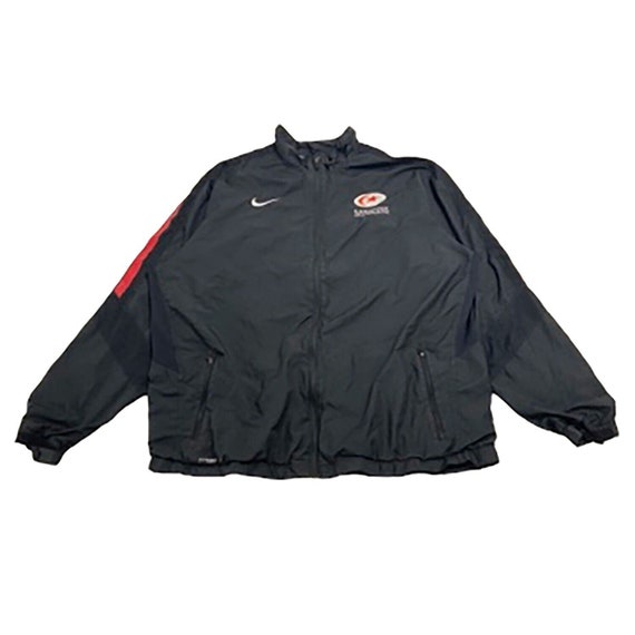 Saracens Nike Tracksuit Top Jacket | Vintage Rugby