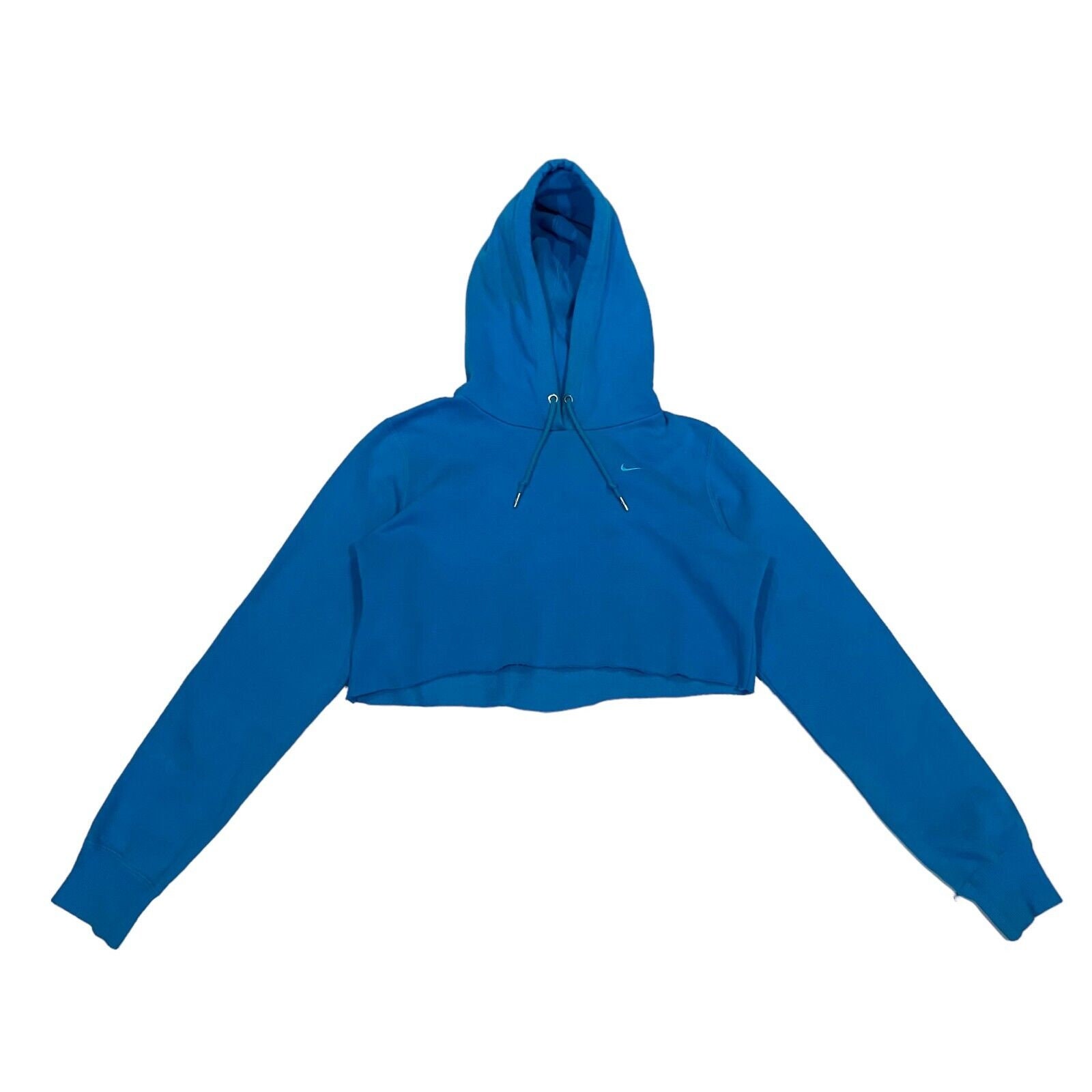 Nike Embroidered Logo Women s Custom Cut Cropped Hoodie Sportswear
