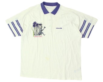 Adidas Retro Circus Damen Tennis Polo-Shirt | Vintage 90er Jahre Sportbekleidung