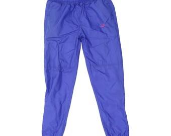 Pantaloni da tuta Nike da uomo blu Shell Suit / pantaloni sportivi vintage anni '80