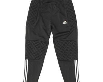 Adidas Pantaloni da tuta da portiere neri da uomo / Abbigliamento sportivo da calcio vintage Y2K