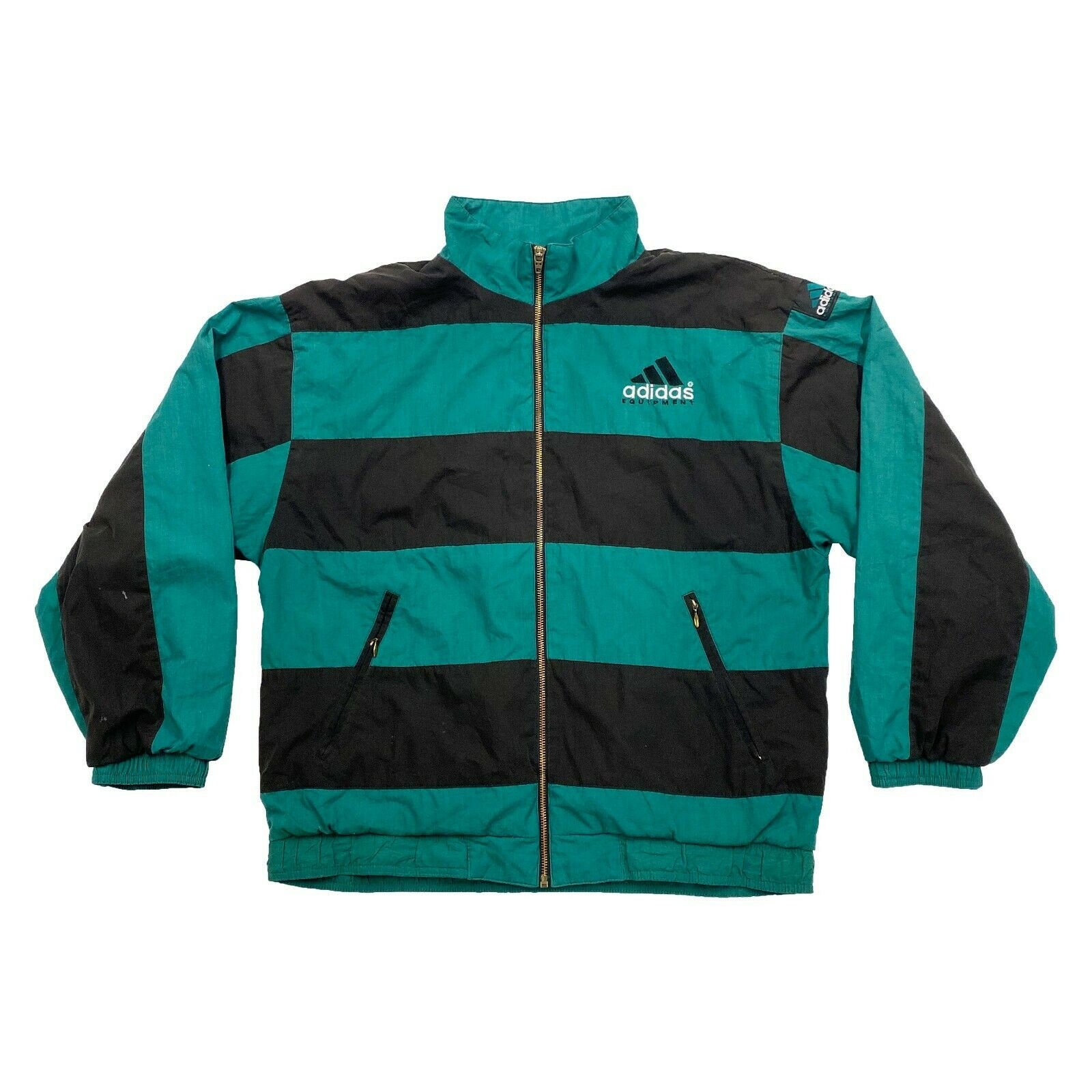 Image of Adidas Equipment Jacket | Vintage 90S Outdoor Active Sportswear Green Black Vtg