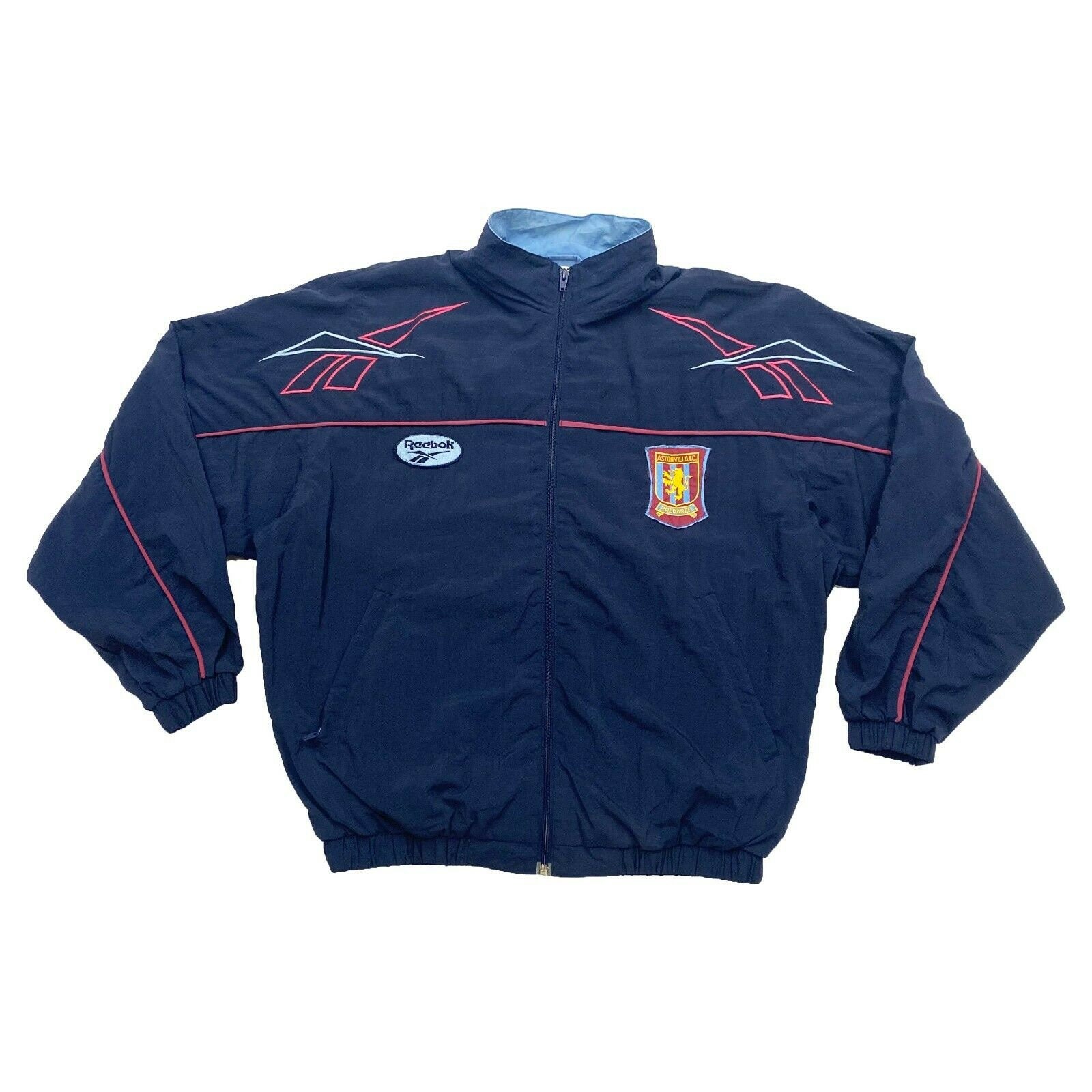 Image of Aston Villa Reebok Training Jacket | Vintage 90S Sports Premier League Football