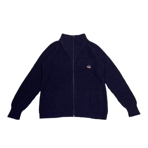 Kappa Sport Knitted Wool Full Zip Jacket | Vintag… - image 1