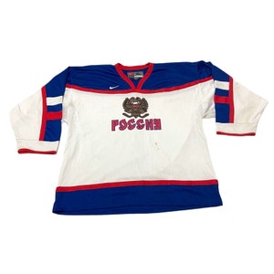 CSKA Russian Hockey Jersey (1988) - custom KHL hockey jerseys and