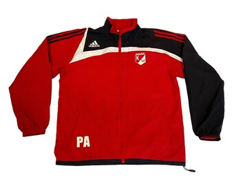 Kimstad GoIF Adidas Track Jacket | Vintage Y2K Football Sportswear Red VTG