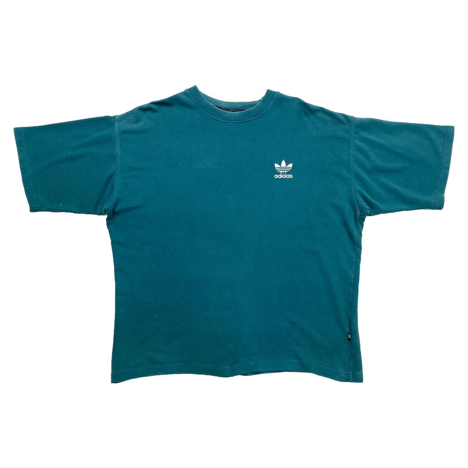 Image of Adidas Originals Heavyweight Tshirt | Vintage 90S Retro Sports Street Green Vtg