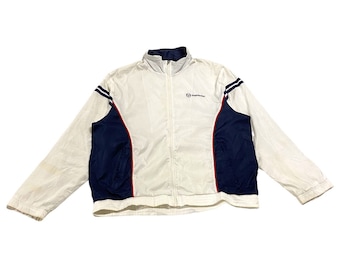 Sergio Tacchini Tracksuit Top Jacket | Vintage Designer Tennis Sportswear White