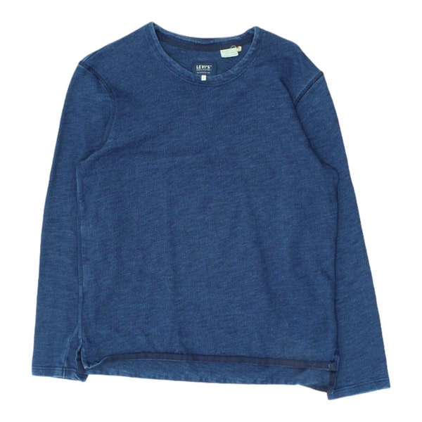 Sweatshirt Levi's bleu marine chiné pour homme | Pull de créateur vintage VTG