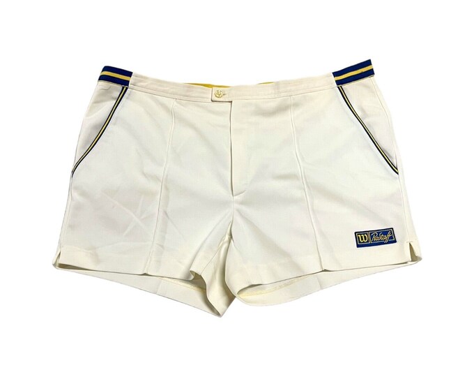 Wilson Pro Staff Tennis Shorts Vintage 90s Retro Sportswear White VTG