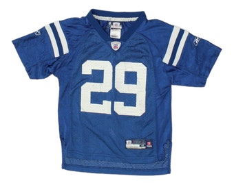 Indianapolis Colts Joseph Addai Boys Blue Reebok Jersey | VTG NFL Kids Sports