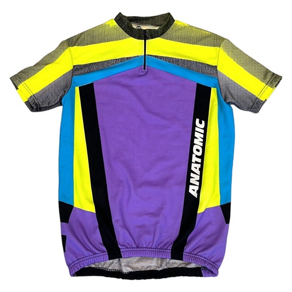 SEB Anatomic Colourful Cycling Jersey Vintage 90s Biking