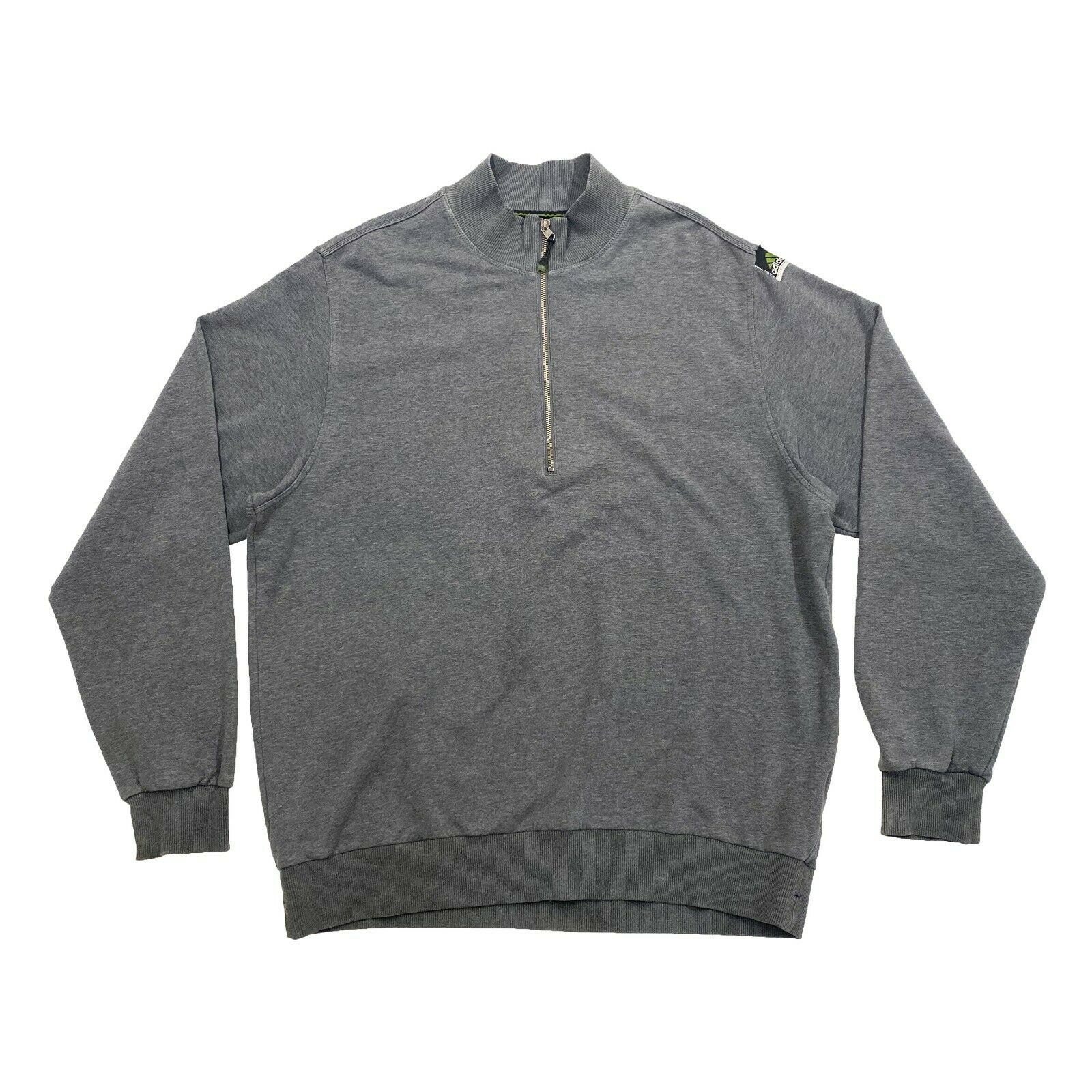 Image of Adidas Equipment 1/2 Zip Sweatshirt | Vintage 90S Sportswear Jumper 2xl Grey Vtg
