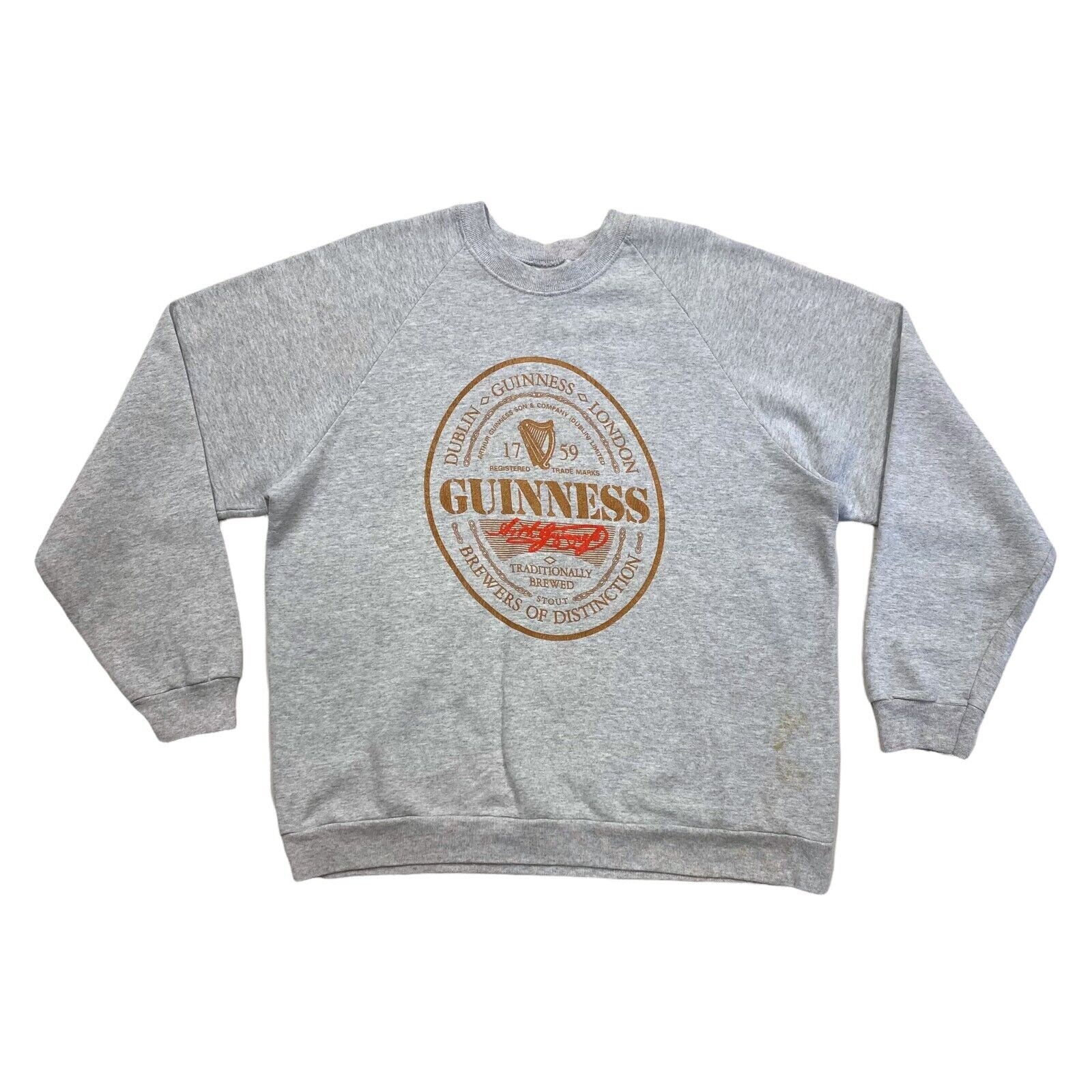 Guinness Logo Sweatshirt Vintage 90s 