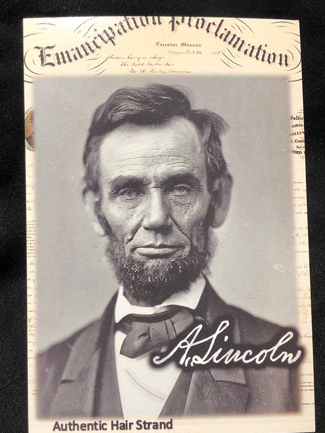 Original Strand of Abraham Lincolns Hair Amazing Historical Artifact Etsy