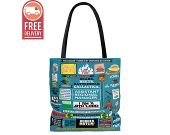 Dwight Schrute Tote Bag The Office TV Show Schrute Farms Michael Scott The Office Gift Shoulder Bag Funny Gift The Office Quote Shopping Bag