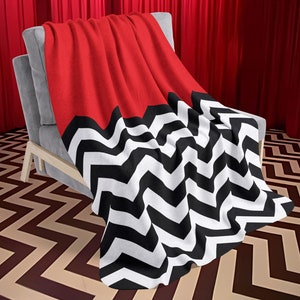 Twin Peaks Blanket Twin Peaks Gift Laura Palmer Audrie Horne Dale Cooper The Black Lodge Christmas Gift