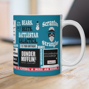 The Office Mug The Office TV Show Michael Scott Dwight Schrute Farms Jim Halpert The Office Gift Coffee Mug Coffee Cup Christmas Gift