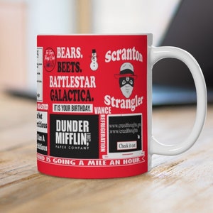 The Office Mug The Office TV Show Michael Scott Dwight Schrute Farms Jim Halpert The Office Gift Coffee Mug Coffee Cup Christmas Gift