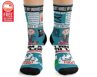Dwight Schrute Socks The Office TV Show Gift Schrute Farms Michael Scott Jim Halpert The Office Socks Funny Socks Christmas Gift For Him