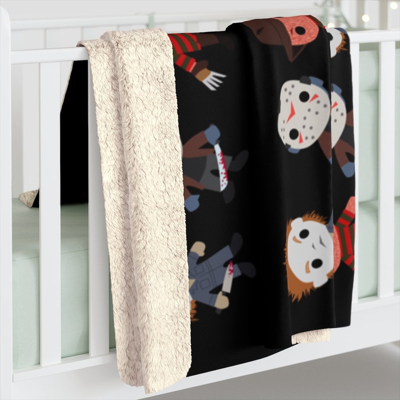 Horror Movie Blanket Scary Movie Blanket Freddy Krueger Etsy