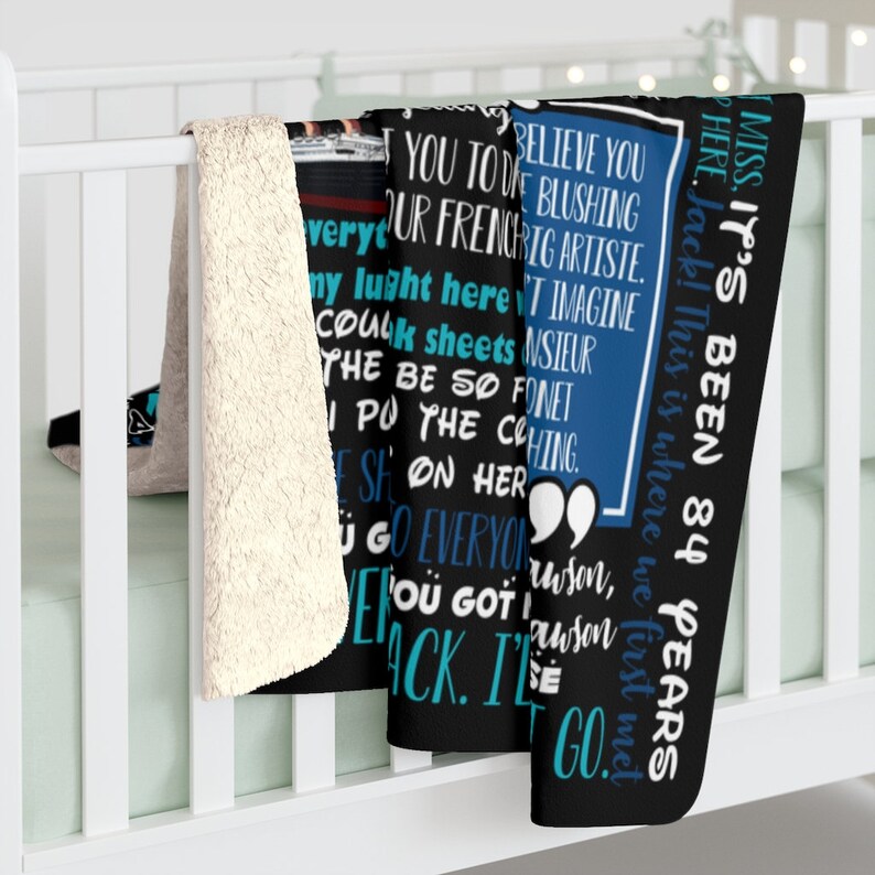 Titanic Movie Blanket Titanic Quotes Jack and Rose Titanic Etsy