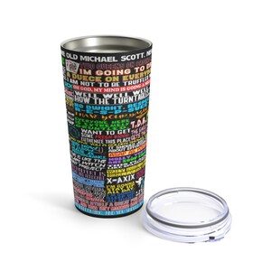 Michael Scott Tumbler | The Office Tumbler | Stainless Steel 20oz Tumbler | Michael Scott Quotes