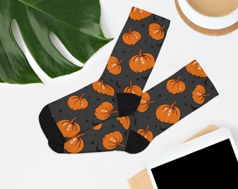 Pumpkin Socks, Halloween Socks ,Halloween Gift, Halloween Decor ,Spooky Socks ,Scary Socks, Cute Halloween Socks, Gift For Her