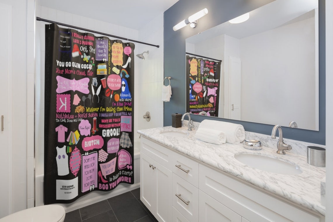 Mean Girls Shower Curtains Bathroom Decor Funny Bath Curtains Etsy