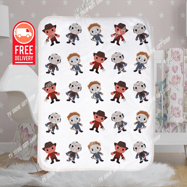 Horror Movie Baby Blanket Etsy