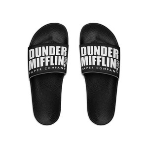 The Office Slides The Office TV Show Gift Michael Scott Dwight Schrute Farms The Office Slippers The Office Sandals Christmas Gift For Him