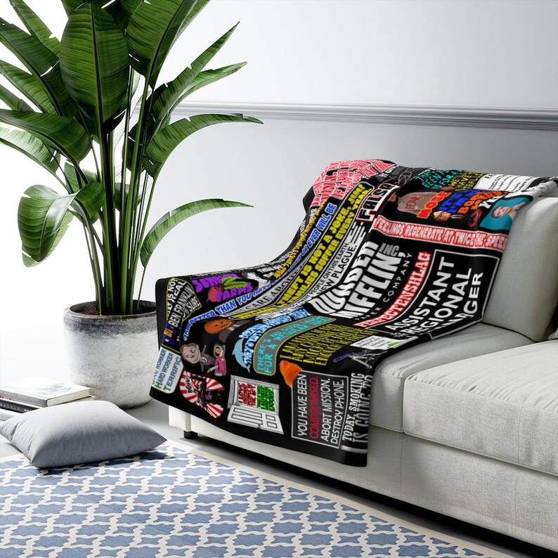 The Office Blanket Dwight Schrute Throw Blanket the Office TV Etsy