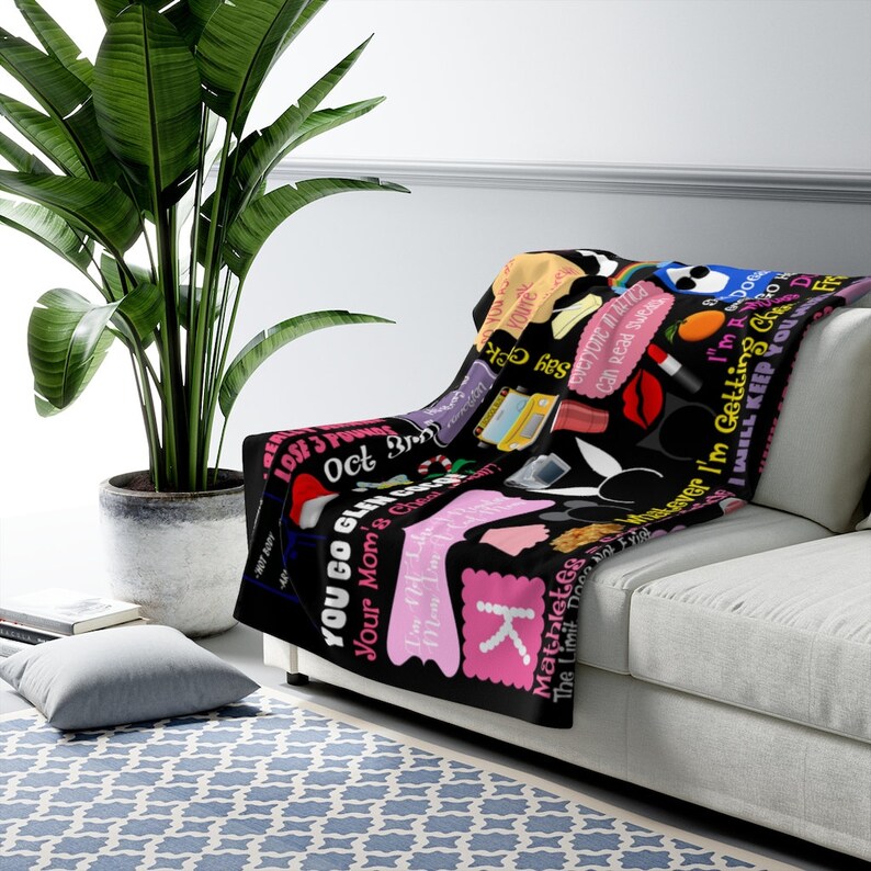 Mean Girls Blanket Fleece Blanket Sherpa Blanket Mean Girls Etsy