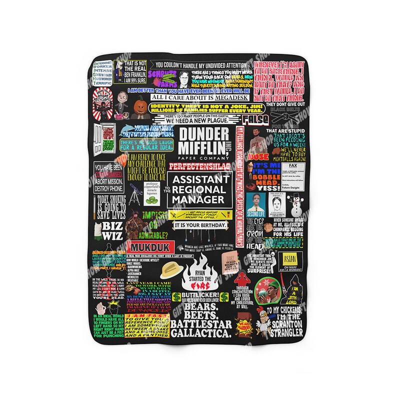 The Office Blanket Dwight Schrute Throw Blanket the Office TV Etsy Canada