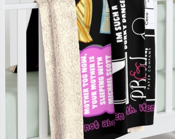 The Office Blanket the Office TV Show Gift Pam and Jim Michael  