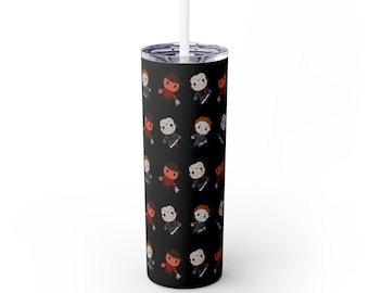 Horror Movie Tumbler: 20oz Stainless Steel Skinny Tumbler