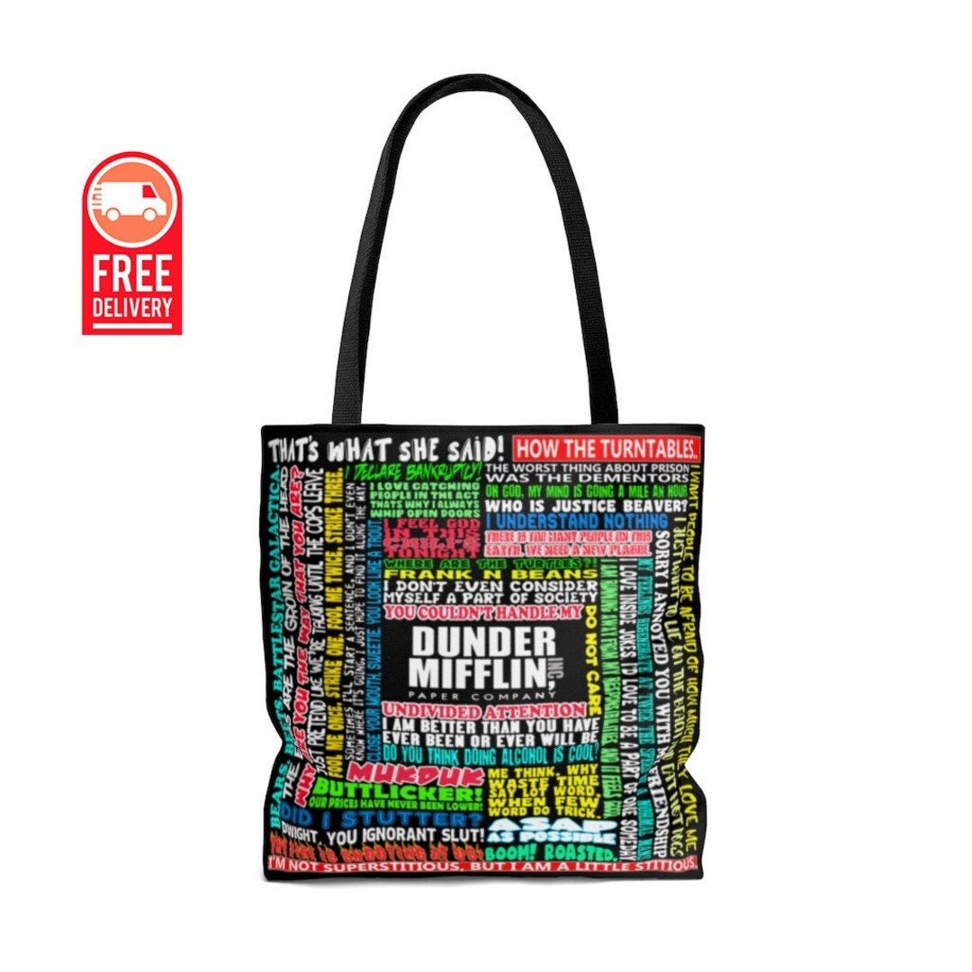 The Office Tote Bag the Office Quotes the Office TV Show Gift Etsy