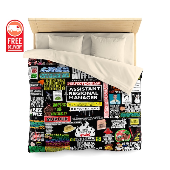 Dwight Schrute Duvet Cover The Office Tv Show Gift Michael Etsy New Zealand
