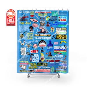 Arrested Development Shower Curtain George Michael Bluth Tobias Funke Bath Curtain Arrested Development Christmas Gift Bathroom Decor
