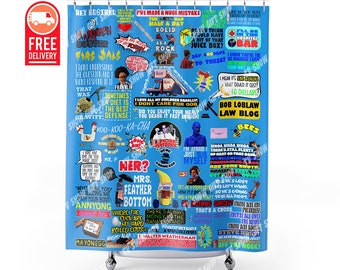 Arrested Development Shower Curtain George Michael Bluth Tobias Funke Bath Curtain Arrested Development Christmas Gift Bathroom Decor