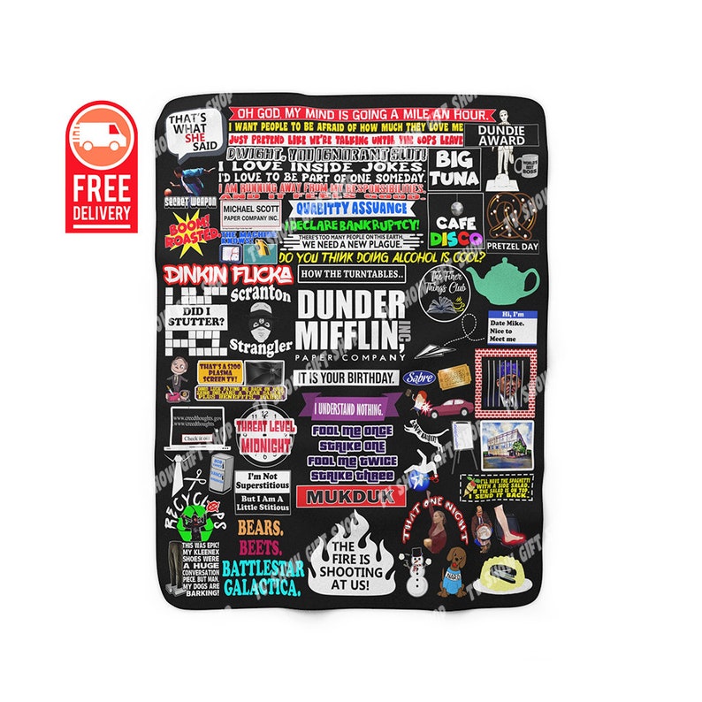 The Office Blanket Michael Scott Dwight Schrute Farms Prison Etsy