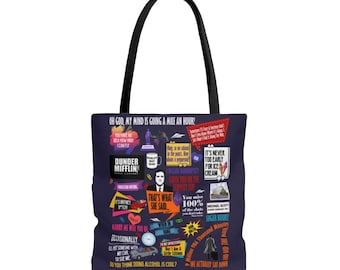 Michael Scott Tote Bag The Office TV Show Dwight Schrute Farms Jim Halpert The Office Gift Shoulder Bag Funny Gift Shopping Bag