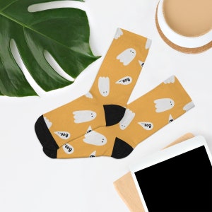 Ghost Socks, Halloween Socks, Halloween Gift ,Halloween Decor, Boo Socks ,Spooky Socks ,Scary Socks Pumpkin Socks, Cute Socks ,Gift For Her